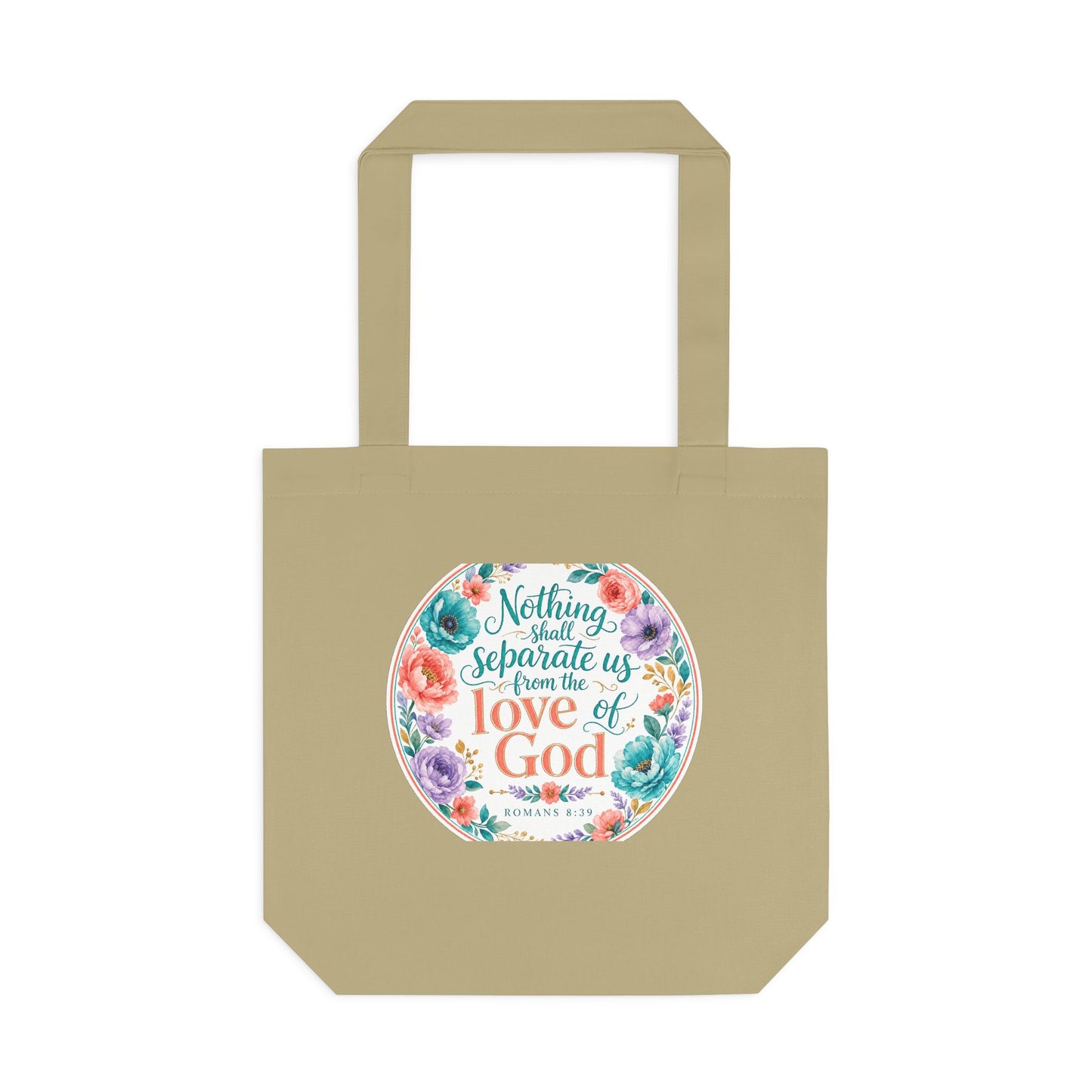Nothing shall separate us from the love of Go — Romans 8:39 Canvas Tote