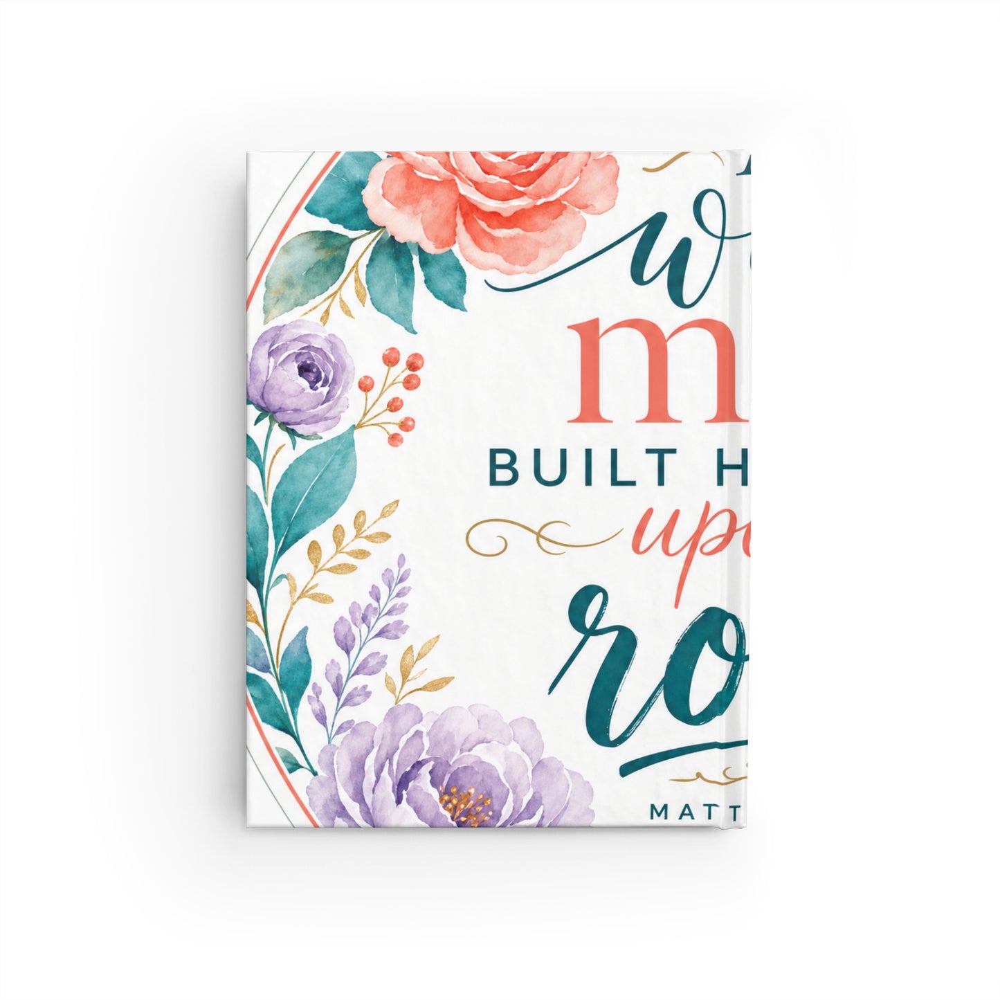 Whosoever heareth these sayings of mine and d — Matthew 7:24 Scripture Journal