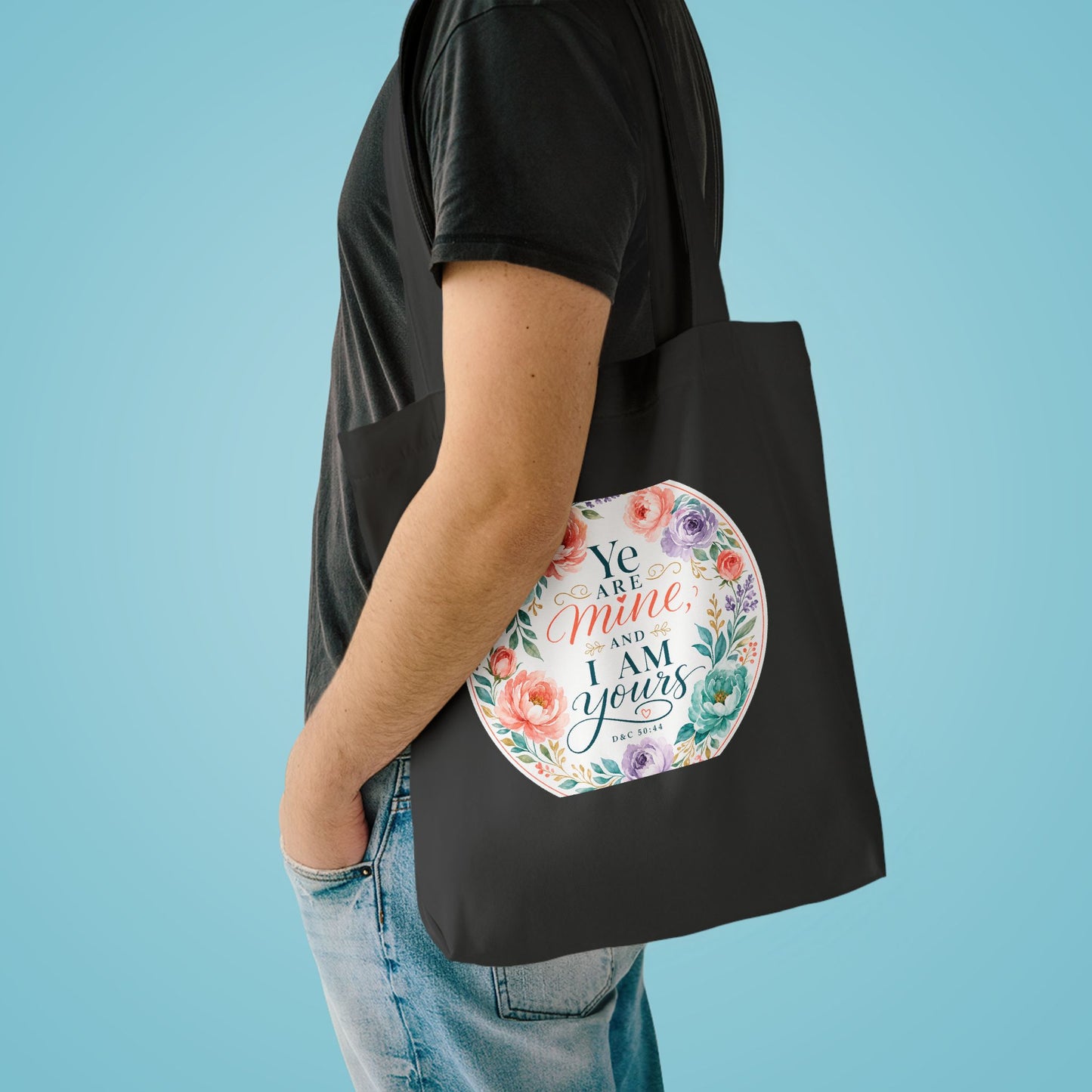 I am in your midst and I am the good shepherd — D&C 50:44 Canvas Tote