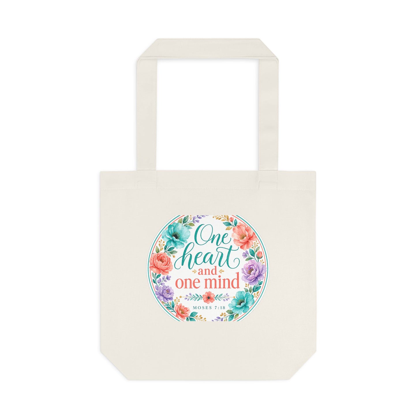 The Lord called his people Zion, because they — Moses 7:18 Canvas Tote